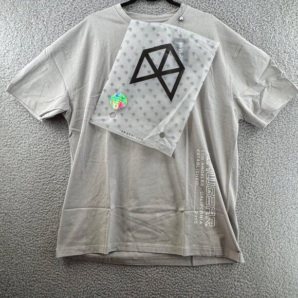Rawgear Mens Gray Graphic T-Shirt Size L NWT - Picture 1 of 5